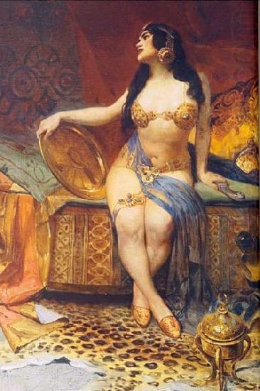 Oscar Pereira da Silva Odalisque china oil painting image